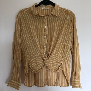 Striped Long Sleeve Button Up